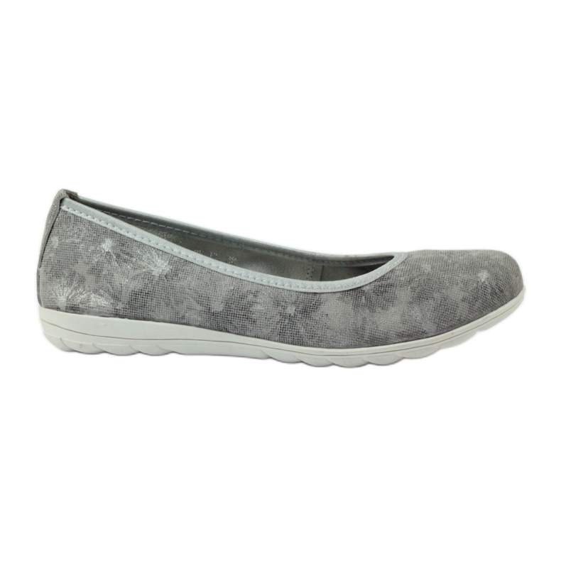 Ballerinas aus Leder für Damen Filippo 023 grau