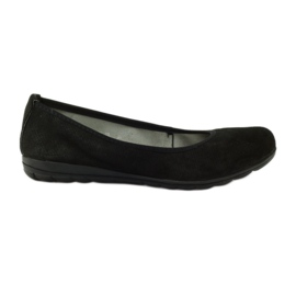 Ballerinas aus Leder für Damen Filippo 024 schwarz