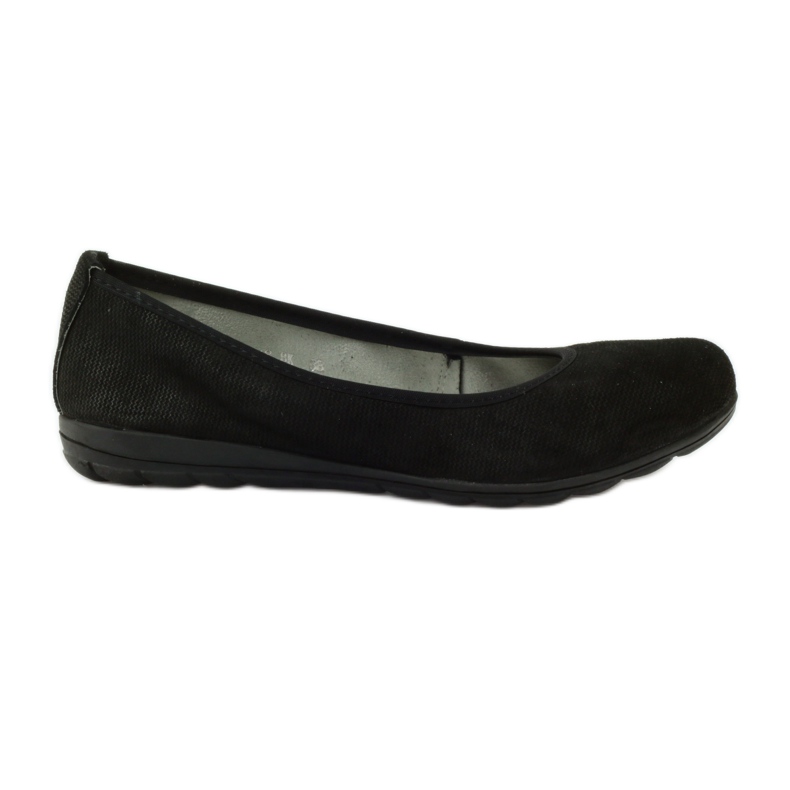 Ballerinas aus Leder für Damen Filippo 024 schwarz