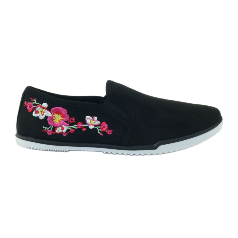 Mckey 180 geblümte Wildlederturnschuhe schwarz