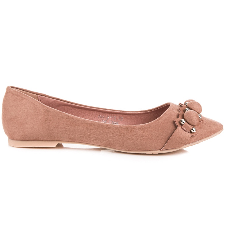 Ideal Shoes Stilvolle rosa Ballerinas