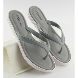 Graue Flip-Flops für Frauen CK41P Grau