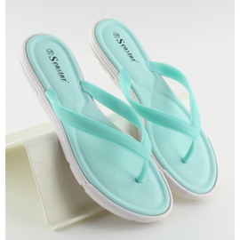 Blaue Flip-Flops für Frauen CK41P LT.BLUE