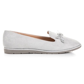 Anesia Paris Graue Wildleder-Loafer