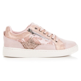 Erynn Modische gebundene Sneaker rosa