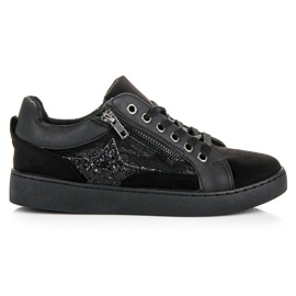 Erynn Modische gebundene Sneaker schwarz