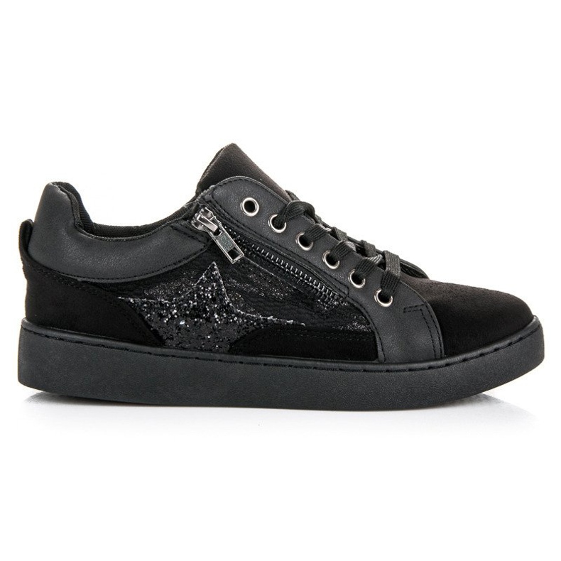 Erynn Modische gebundene Sneaker schwarz