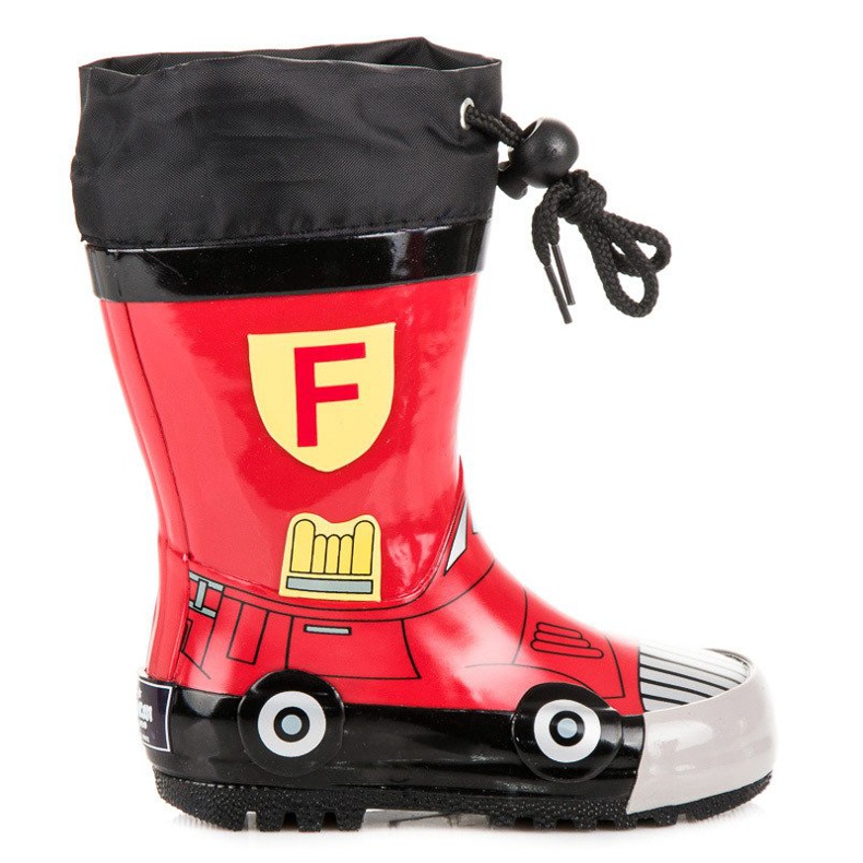 American Club Kalosze für Jungen mit amerikanischem Puller rot