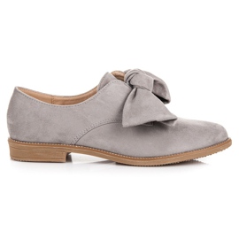 Bestelle Schlupfschuhe aus Wildleder grau
