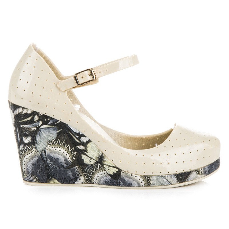 Meliski-Sandalen auf einem Vinceza-Keilabsatz braun