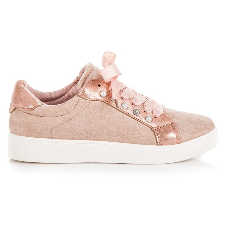 Erynn Schnürsneaker aus Wildleder rosa
