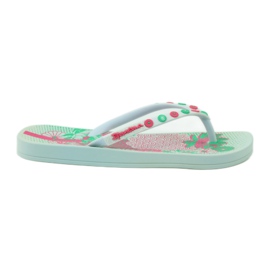 Ipanema 82387 Flip-Flops mit Blumenmuster rosa grün weiß