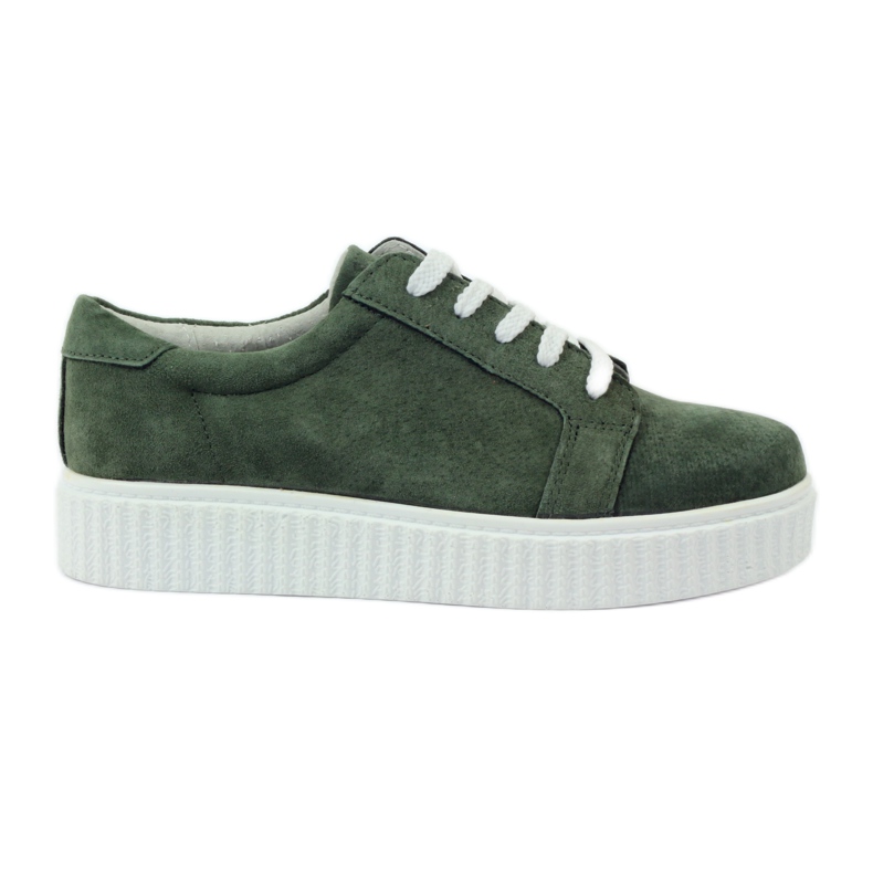 Creepers-Schuhe aus Leder Filippo 036 grün