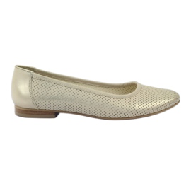 Ballerinas perforiert Angello 336 gold beige