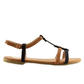 Schwarze Damensandalen N17332 schwarz