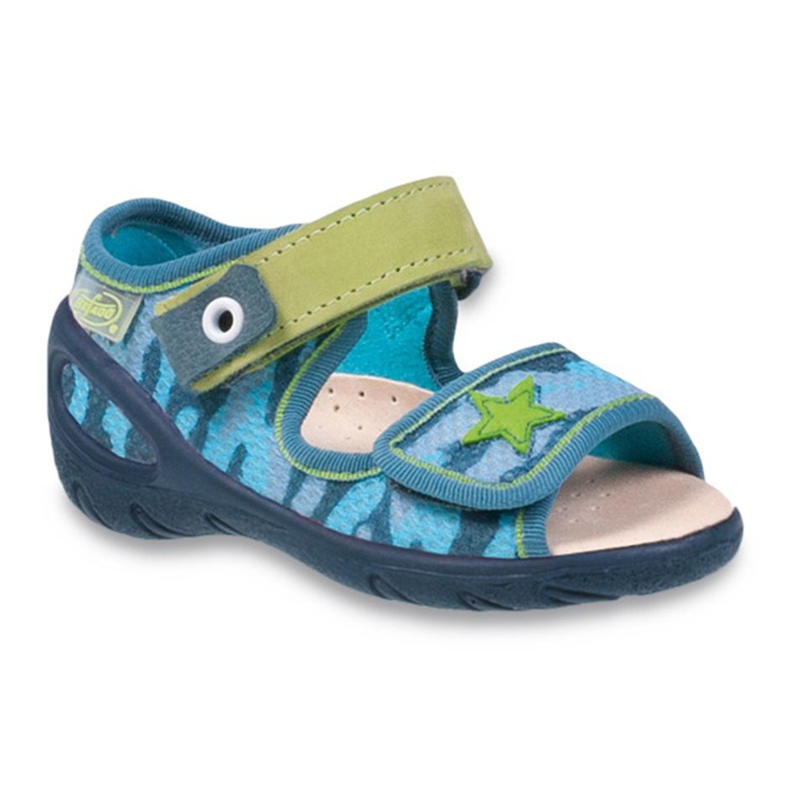 Befado Kinderschuhe VPE 433P023 grün blau