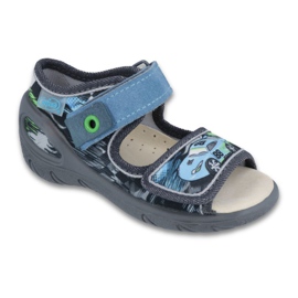 Befado Kinderschuhe VPE 433P028 grau blau