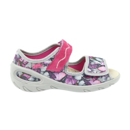 Befado Kinderschuhe VPE 433X029 grau lila