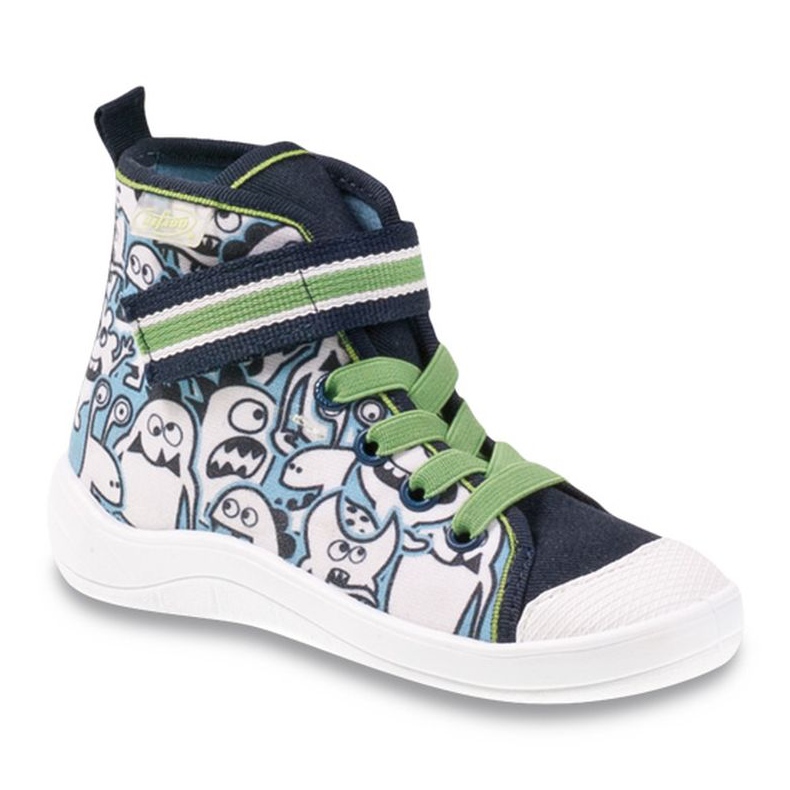 Befado Kinderschuhe Malvorlage 268Y065 grün navy blau