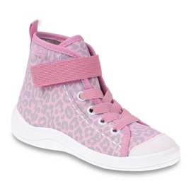 Befado Kinderschuhe 268Y057 rosa grau