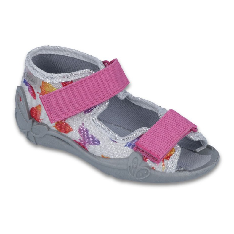 Befado Kinderschuhe 242P075 rosa grau