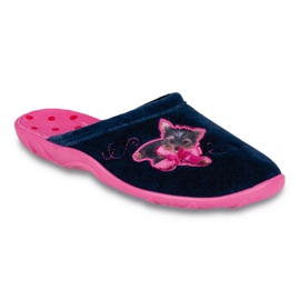 Befado farbige Damenschuhe PU 235D100 rosa marineblau