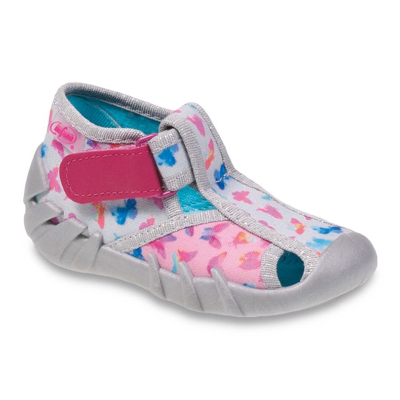 Befado Kinderschuhe 190P078 rosa grau