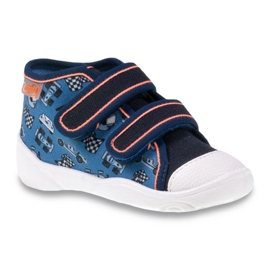 Befado orange Kinderschuhe marineblau blau