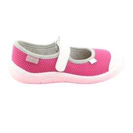 Befado Kinderschuhe 208X037 rosa weiß