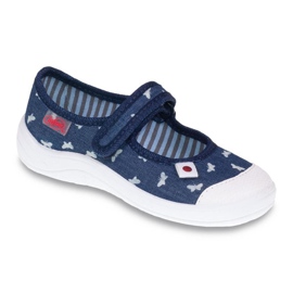 Befado Kinderschuhe 208X038 navy blau blau