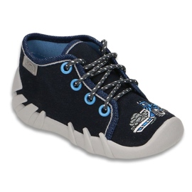 Befado farbige Kinderschuhe 130P063 marineblau