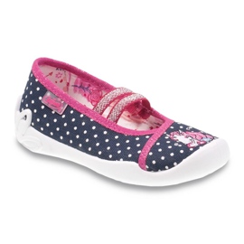 Befado Kinderschuhe 116X223 navy blau rosa