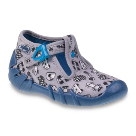 Befado Kinderschuhe 110P312 blau grau