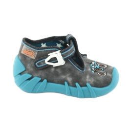 Befado Kinderschuhe 110P314 grau blau