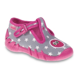 Befado Kinderschuhe 110P318 rosa grau