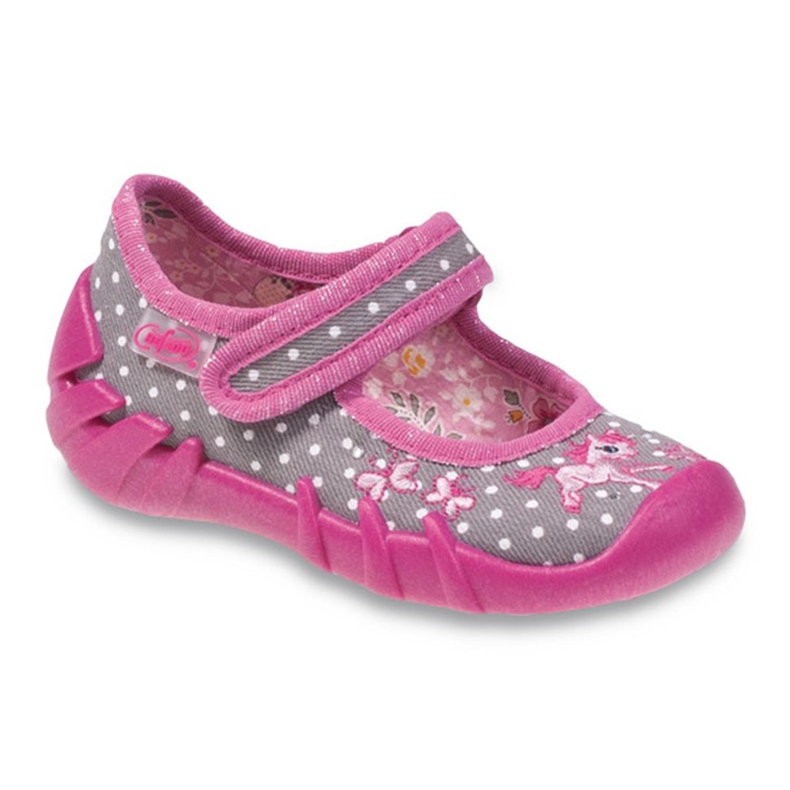 Befado Kinderschuhe 109P154 rosa grau