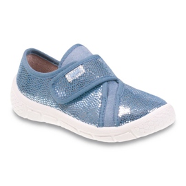 Befado Kinderschuhe 539X002 grau blau