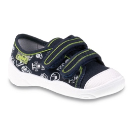 Befado Kinderschuhe 907P097 navy blau grün