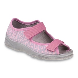 Befado Kinderschuhe 969X092 rosa grau