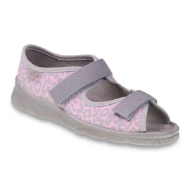 Befado Kinderschuhe 969Y094 grau rosa
