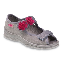 Befado Kinderschuhe 969Y103 rosa grau