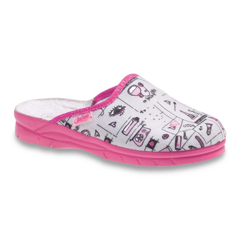 Befado Kinderschuhe 708X002 rosa weiß