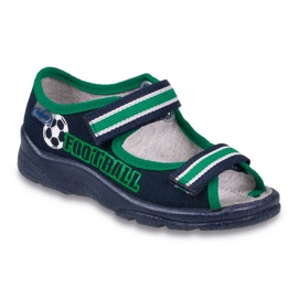 Befado Kinderschuhe 969X078 marineblau grün