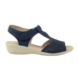 Super bequeme marineblaue Aloeloe Sandalen navy blau