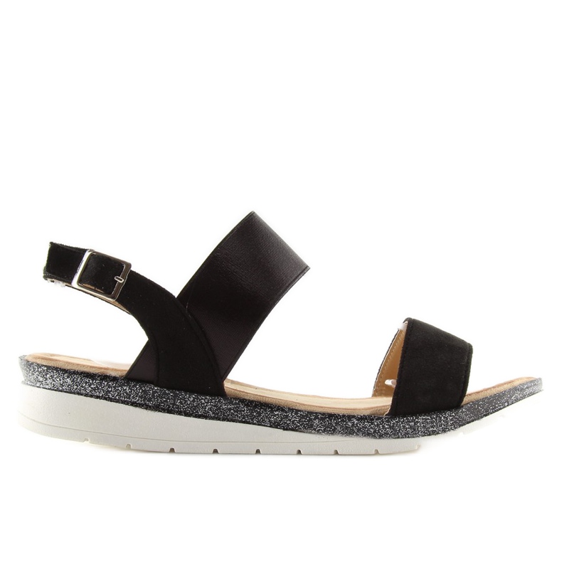 Schwarze Damensandalen A-04 schwarz