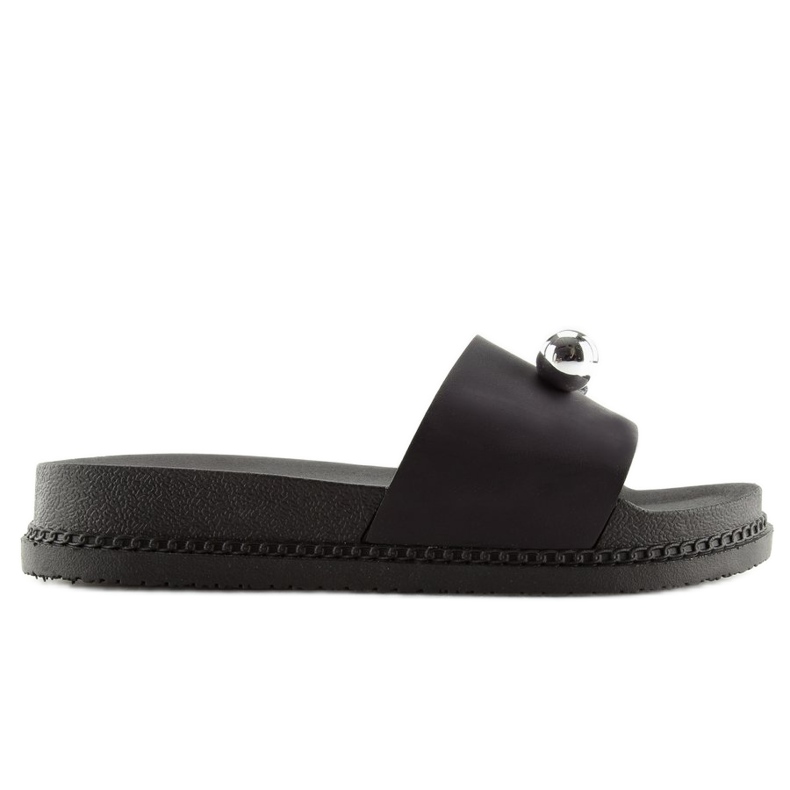 Schwarze schwarze Damenhausschuhe 1897 Schwarz