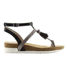 Schwarze Sandalen K1717301 Negro