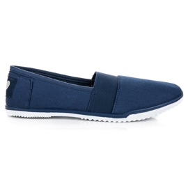 Mckeylor Marineblaue Slipons aus Textil