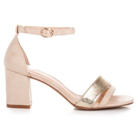 Vinceza-Sandalen aus Wildleder mit hohem Absatz braun