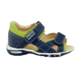 Klettsandalen Bartuś 137 marineblau navy blau grün